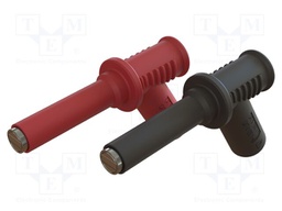 Adapter; 2A; black,red; Tip diameter: 6mm; Socket size: 4mm
