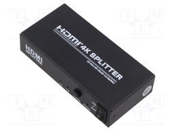 Splitter; HDMI 1.4; Colour: black; Input: DC socket,HDMI socket