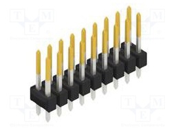 Connector: pin strips; pin header; male; PIN: 18; 2.54mm; THT; 2x9