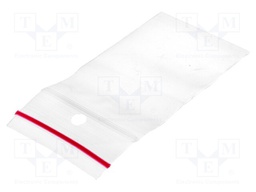 Self-seal bag; L: 60mm; Width: 40mm; Thick: 45um; polyetylene