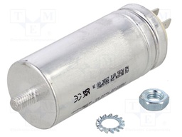 Capacitor: motors, run; 10uF; 470V; Ø35x78mm; -25÷85°C; ±5%; 10000h