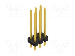 Connector: pin strips; pin header; male; PIN: 6; 2.54mm; THT; 2x3