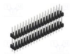 Connector: pin strips; pin header; male; PIN: 36; 2.54mm; THT; 2x18