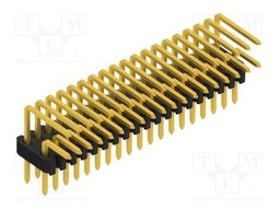 Connector: pin strips; pin header; male; PIN: 38; 1.27mm; THT; 2x19