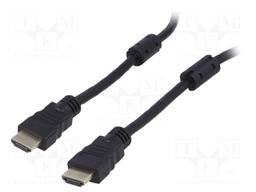 Cable; HDMI 1.4; HDMI plug,both sides; 10m; black