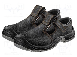 Boots; Size: 47; black; leather; slip,impact; with metal toecap