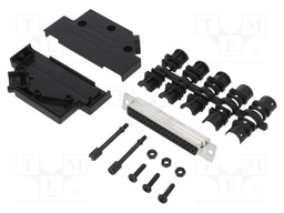 D-Sub; PIN: 37; female; unshielded; angled 45°; soldering; UNC4-40