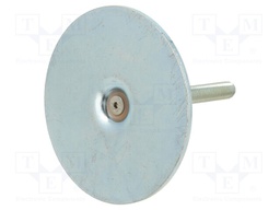 Foot of pin; Base dia: 80mm; M8; steel; Plunger length: 63mm