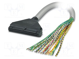 Ribbon cable with IDC connectors; Contacts ph: 2.54mm; 2m; 26AWG