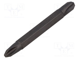 Screwdriver bit; Phillips; PH2,PH3; Overall len: 60mm