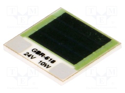 Resistor: thick film; heating; glued; 57.6Ω; 10W; 12.7x12.7x1mm