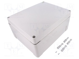 Enclosure: multipurpose; X: 270mm; Y: 340mm; Z: 165mm; INDUSTRIAL