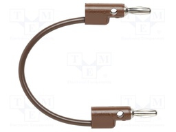 Test lead; 60VDC; 30VAC; 15A; Len: 0.102m; brown; Series: B