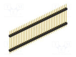 Connector: pin strips; pin header; male; PIN: 35; 2.54mm; THT; 1x35