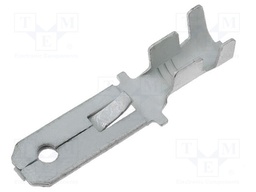 Terminal: flat; 6.3mm; 0.8mm; male; 2÷3.5mm2; crimped; for cable