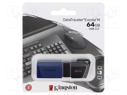 Pendrive; USB 3.2 Gen 1; 64GB; blue; USB A