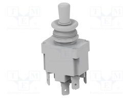 Switch: toggle; Pos: 3; DP3T; (ON)-OFF-(ON); 15A/115VAC; 20A/28VDC