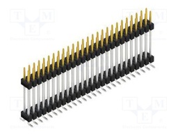Connector: pin strips; pin header; male; PIN: 52; 2.54mm; SMT; 2x26
