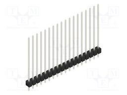Connector: pin strips; pin header; male; PIN: 18; 2.54mm; THT; 1x18