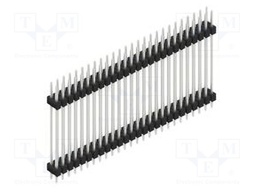 Connector: pin strips; pin header; male; PIN: 52; 2.54mm; THT; 2x26