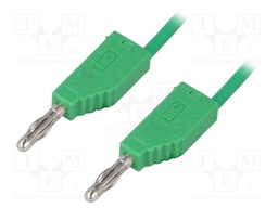 Test lead; PVC; 1m; green; 32A; 60V; Cond.cross sec: 2.5mm2