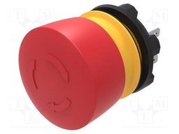 Switch: emergency stop; 22mm; Stabl.pos: 2; NC; red; none; mushroom