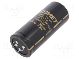 Capacitor: electrolytic; 3.3mF; 350VDC; ESR: 47mΩ; SNAP-IN; ±20%