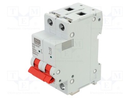 Circuit breaker; 230/400VAC; Inom: 10A; Poles: 2; Charact: D; 6kA