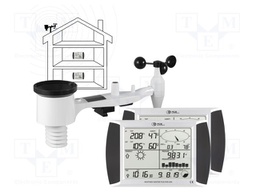 Weather station; touch screen,LCD 7"; -40÷60°C; 0÷50m/s; 1÷99%RH