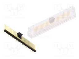 Connector: pin strips; pin header; male; PIN: 30; 2.54mm; SMT; 1x30