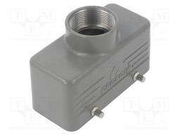 Enclosure: for HDC connectors; size D16B; for cable; straight