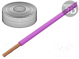 Wire; FLRY-B; 1x0.35mm2; stranded; Cu; PVC; pink; 60V; Class: 5