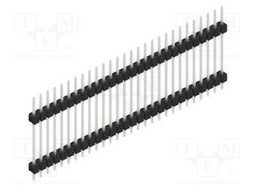 Connector: pin strips; pin header; male; PIN: 28; 2.54mm; THT; 1x28