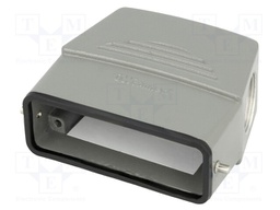 Enclosure: for HDC connectors; size 16A; for cable; for latch