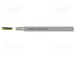 Wire: servo drive; TOPFLEX®611-C-PUR; 4G1,5mm2; PUR; grey; Cu