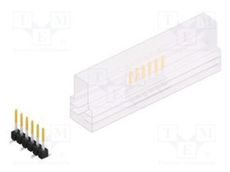 Connector: pin strips; pin header; male; PIN: 6; 2.54mm; SMT; 1x6