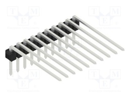 Connector: pin strips; pin header; male; PIN: 10; 2.54mm; THT; 1x10