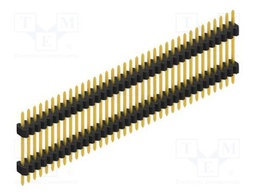 Connector: pin strips; pin header; male; PIN: 36; 1.27mm; THT; 1x36