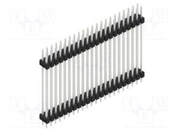 Connector: pin strips; pin header; male; PIN: 44; 2.54mm; THT; 2x22
