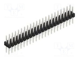 Connector: pin strips; pin header; male; PIN: 44; 2.54mm; THT; 2x22