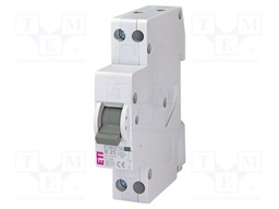 Circuit breaker; 230VAC; Inom: 25A; Poles: 1+N; Charact: B; 6kA; IP20