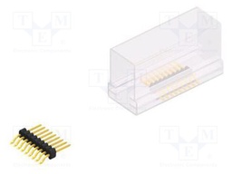 Connector: pin strips; pin header; male; PIN: 9; 1.27mm; SMT; 1x9