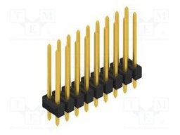 Connector: pin strips; pin header; male; PIN: 18; 2.54mm; THT; 2x9