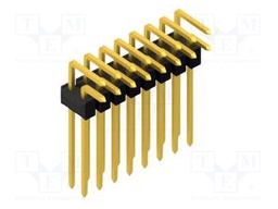 Connector: pin strips; pin header; male; PIN: 16; 2.54mm; THT; 2x8