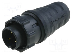 Connector: circular; Series: EN3; plug; male; soldering; for cable