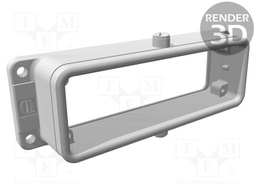Enclosure: for rectangular connectors; Han; size 24B; IP65