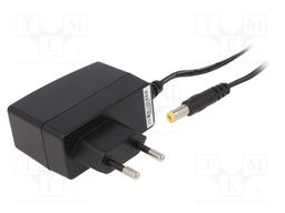 Power supply: switched-mode; voltage source; 6VDC; 2A; 12W; plug