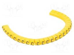 Markers for cables and wires; Label symbol: C; 2.5÷5mm; PVC; PA