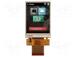 Display: TFT; 2.4"; 240x320; Illumin: LED; Dim: 42.72x60.26x4.45mm