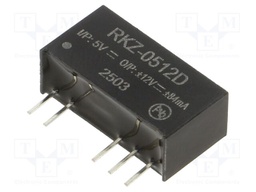Converter: DC/DC; 2W; Uin: 4.5÷5.5V; Uout: 12VDC; Uout2: -12VDC; SIP7